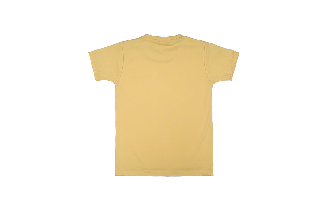 Yellow printed T-shirt for kids