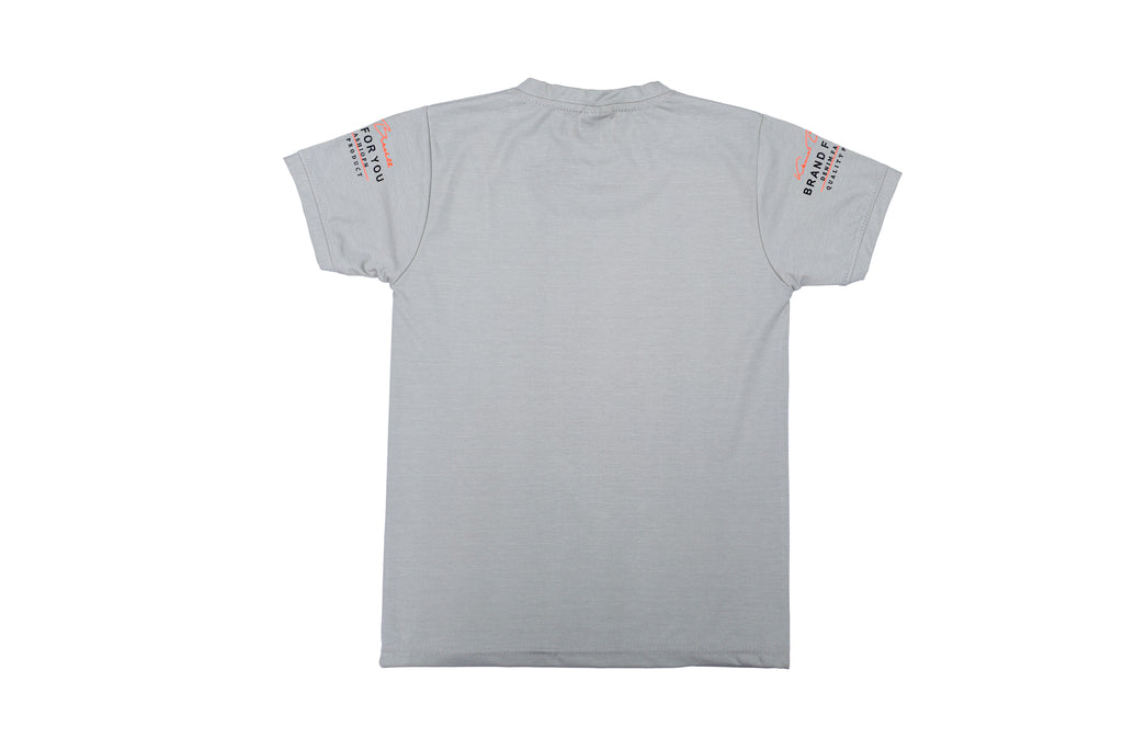 printed grey t-shirt for kids