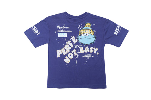 blue tshirt for boys back printed