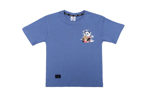 blue panda tshirt cotton