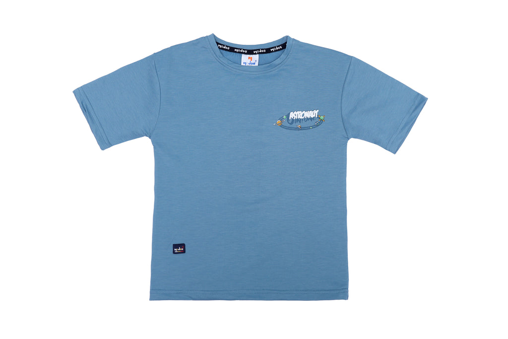 boys printed astronaut tshirt front back printed 8-12 years