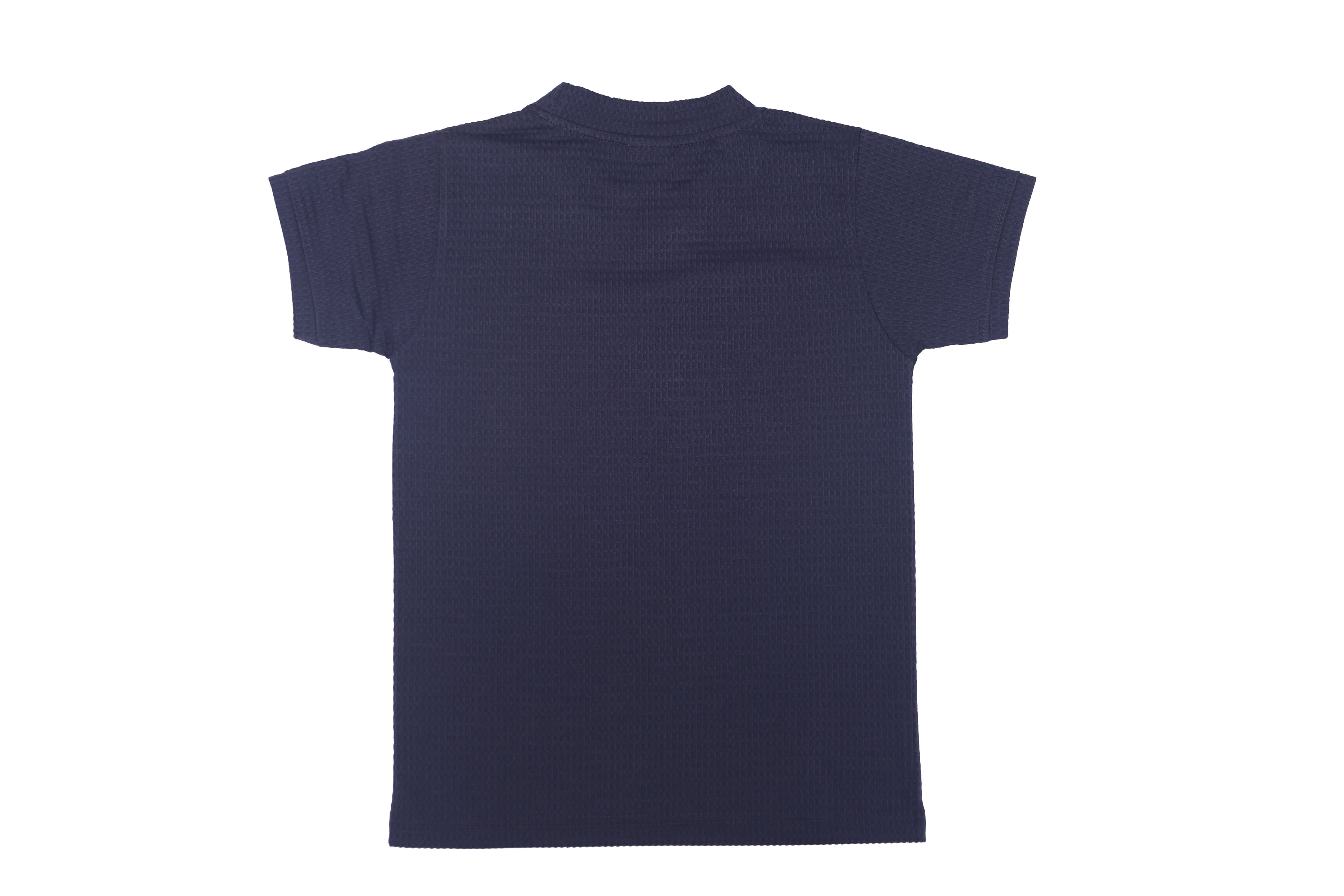 Boys Printed T-Shirt Navy Blue Cotton for kids