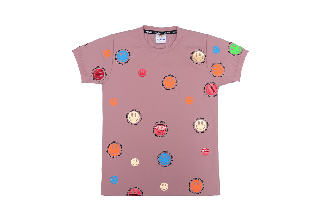 Boys Printed T-Shirt multicolour designer print Cotton for kids pink