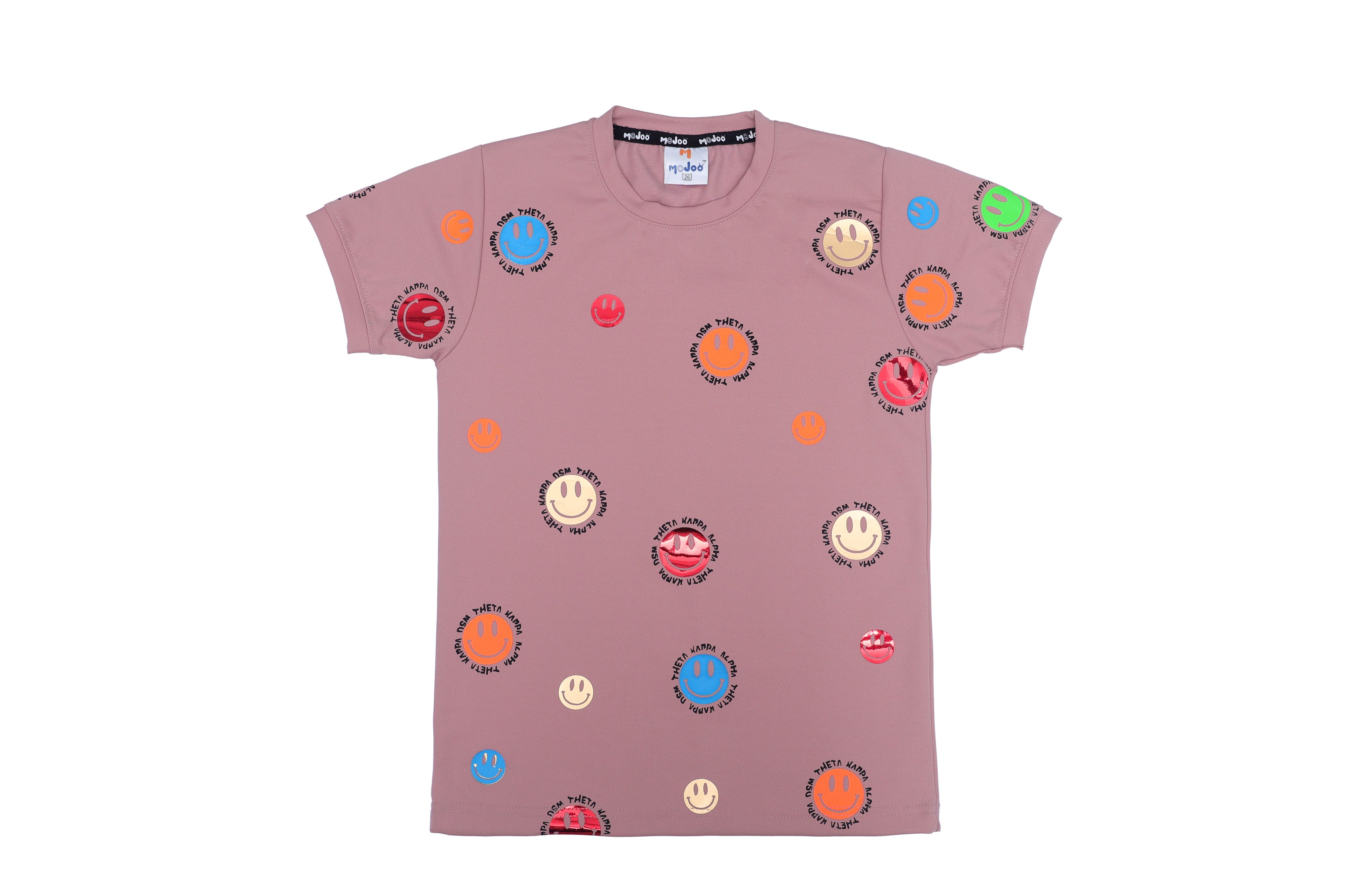 Boys Printed T-Shirt multicolour designer print Cotton for kids pink