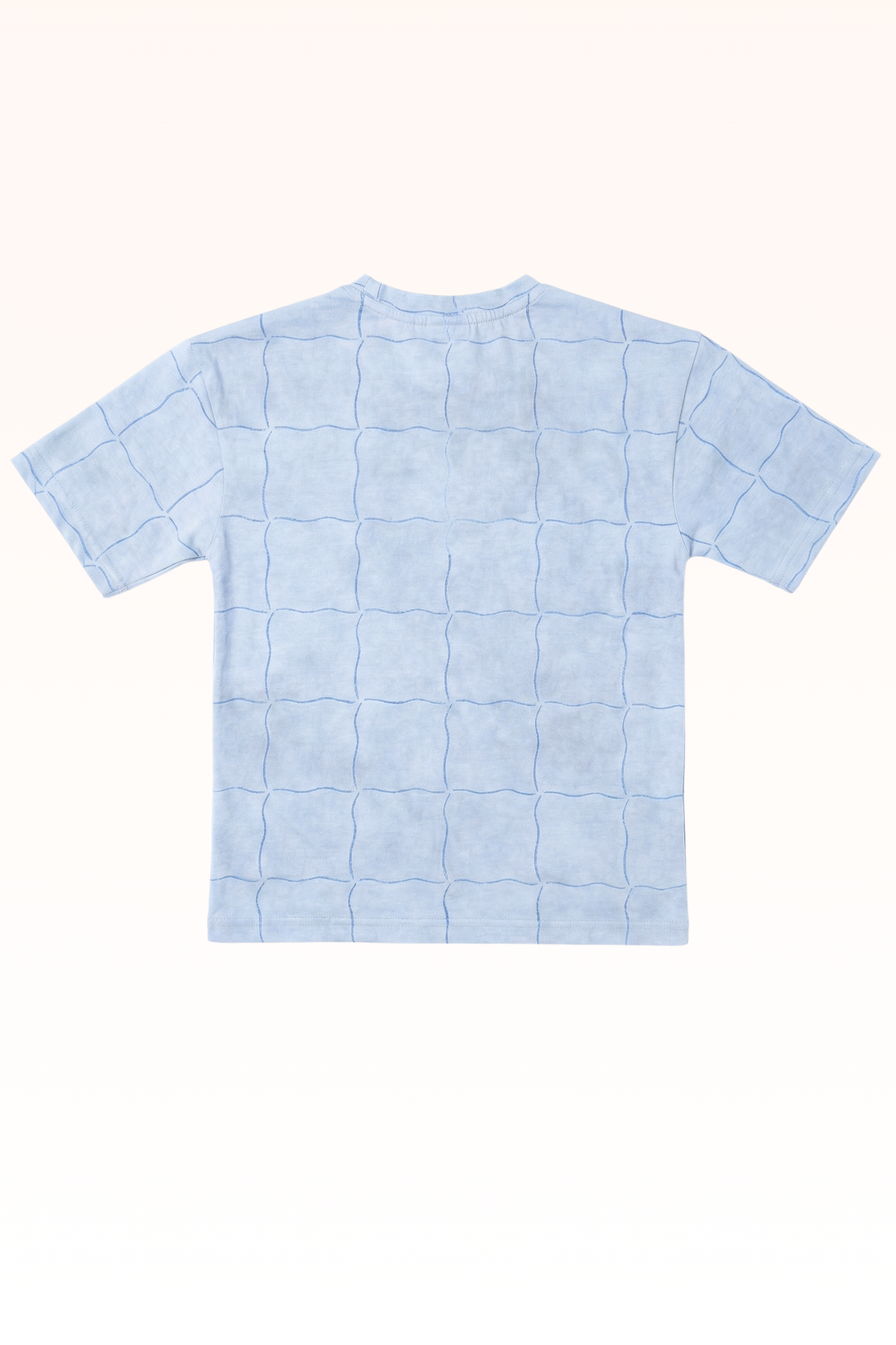 Oversize Glacier Blue Good Printed T-shirt for Boys