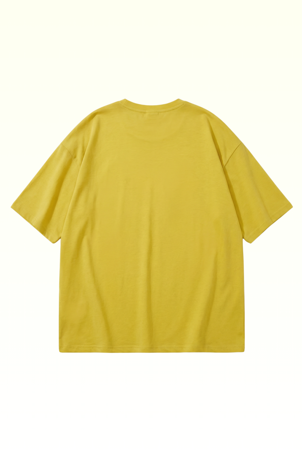 Oversize Yellow Continent Printed T-shirt for Boys