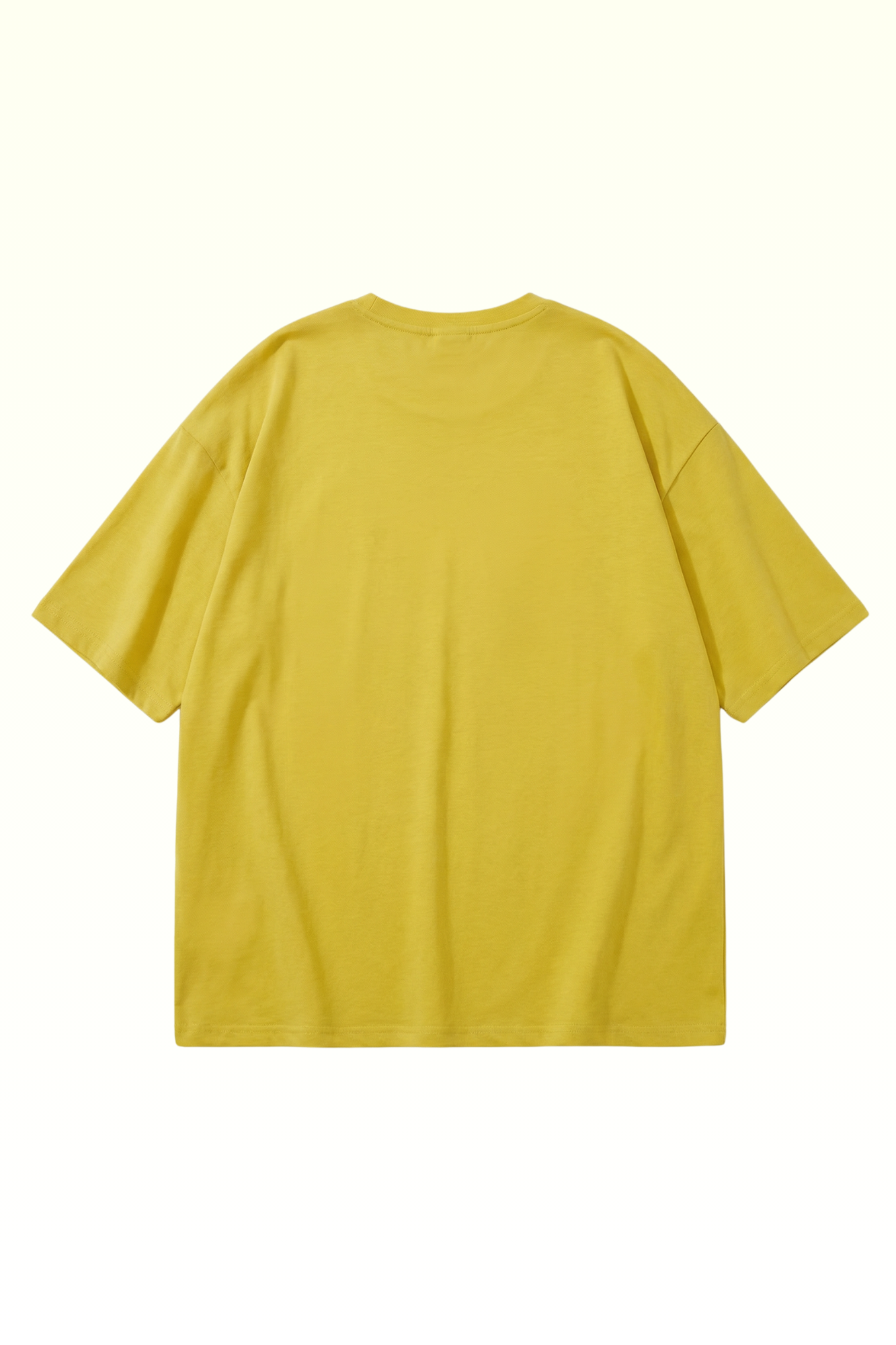 Oversize Yellow Continent Printed T-shirt for Boys