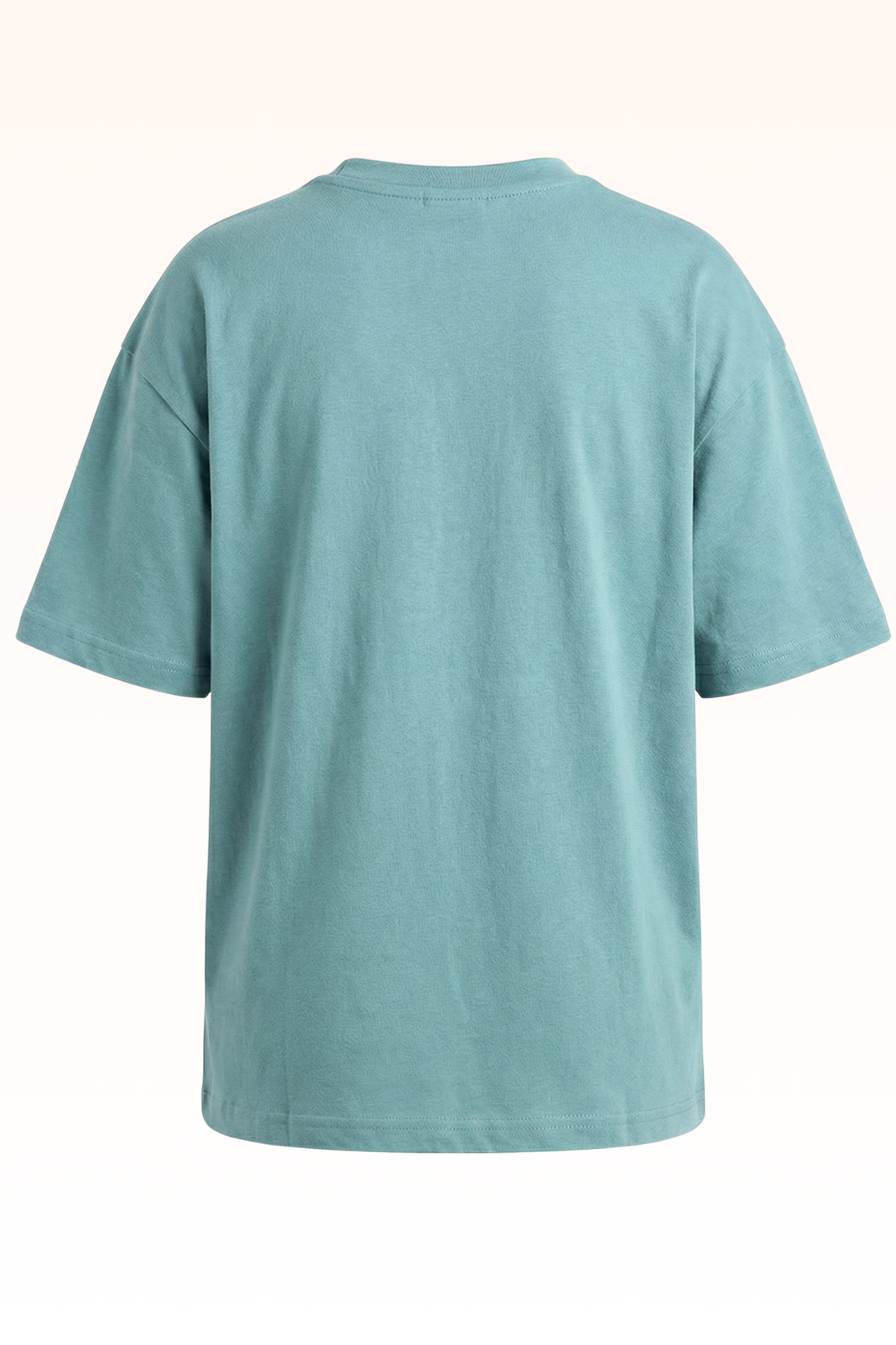 Oversize Sky Blue Continent Printed T-shirt for Boys