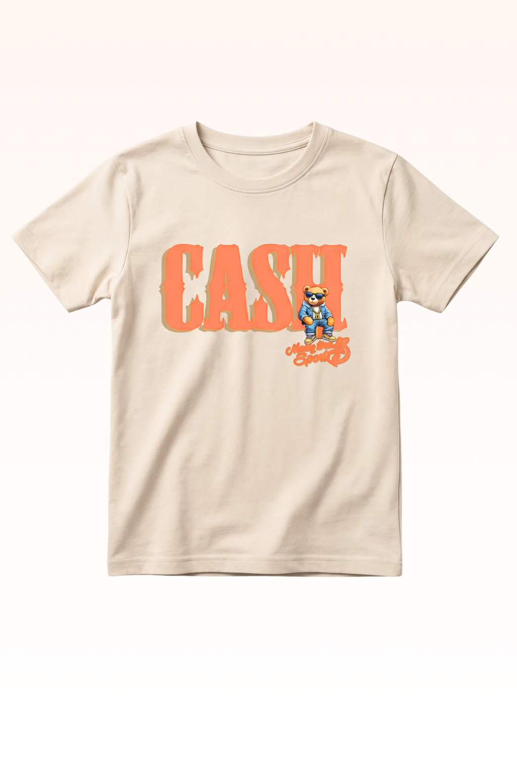 Off White Cash Printed T-shirt for Boys