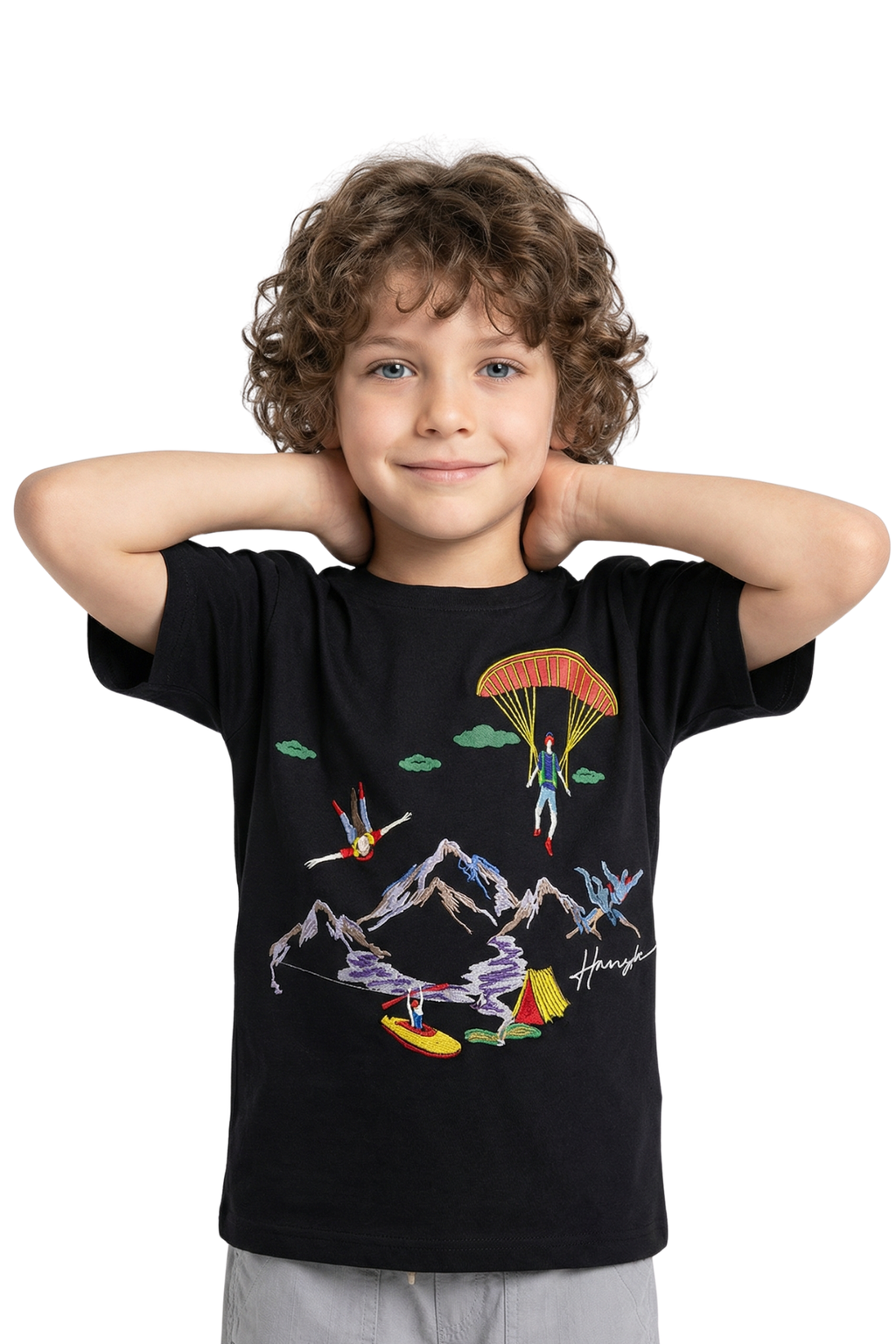 Black Mountain Print T-shirt for Boys