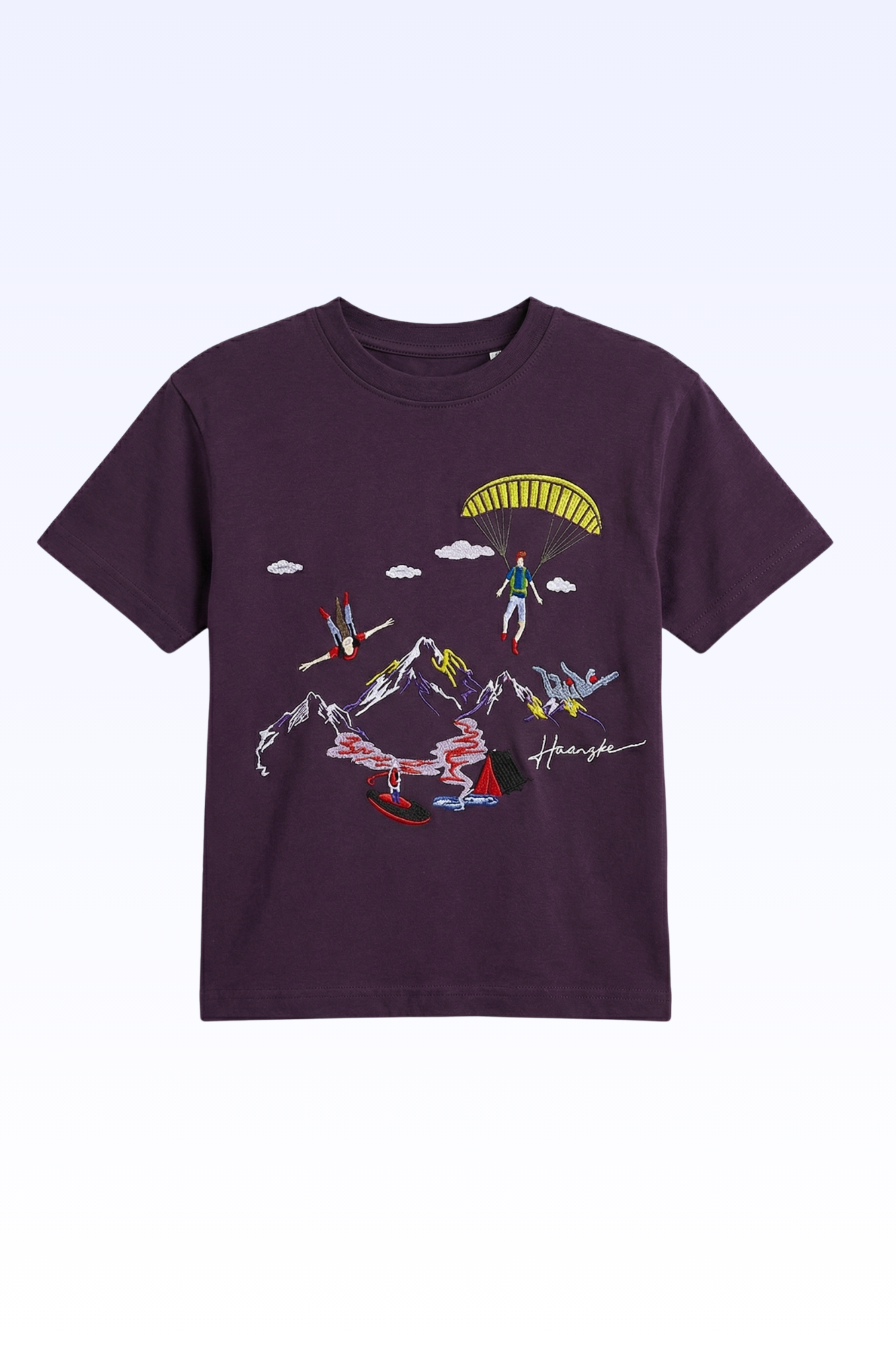 Purple Mountain Print T-shirt for Boys