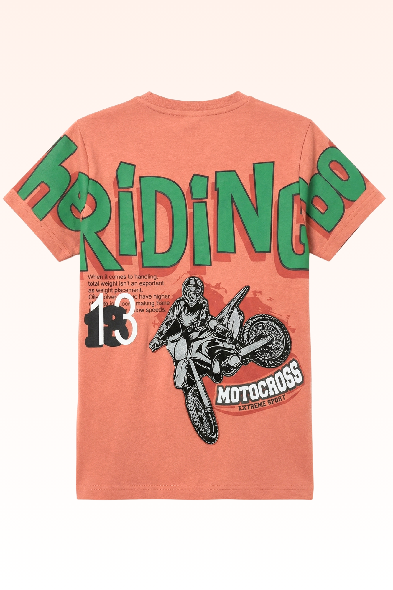Carrot Red Graphic Print T-shirt for Boys