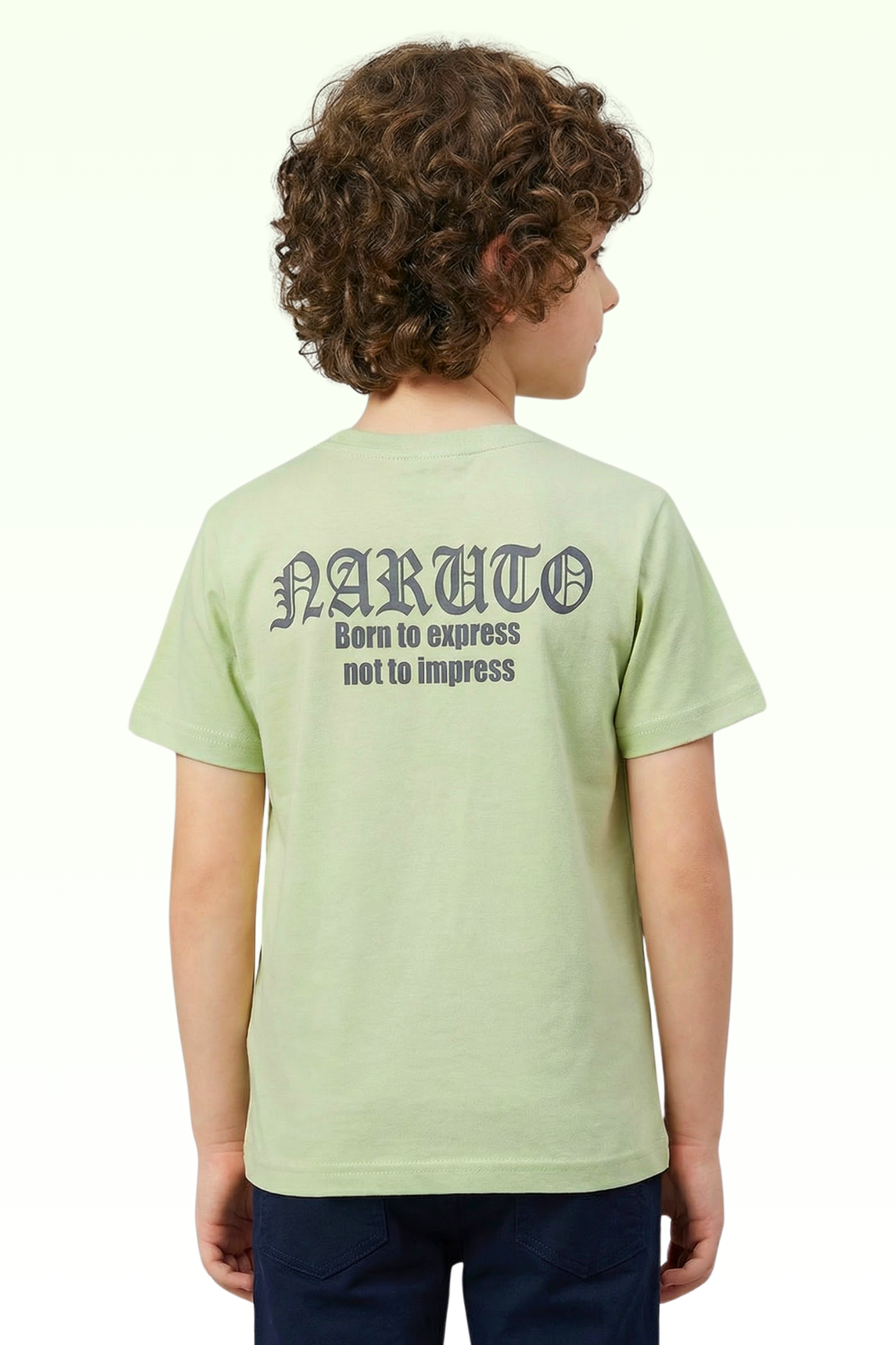 Green Graphic Print T-shirt for Boys