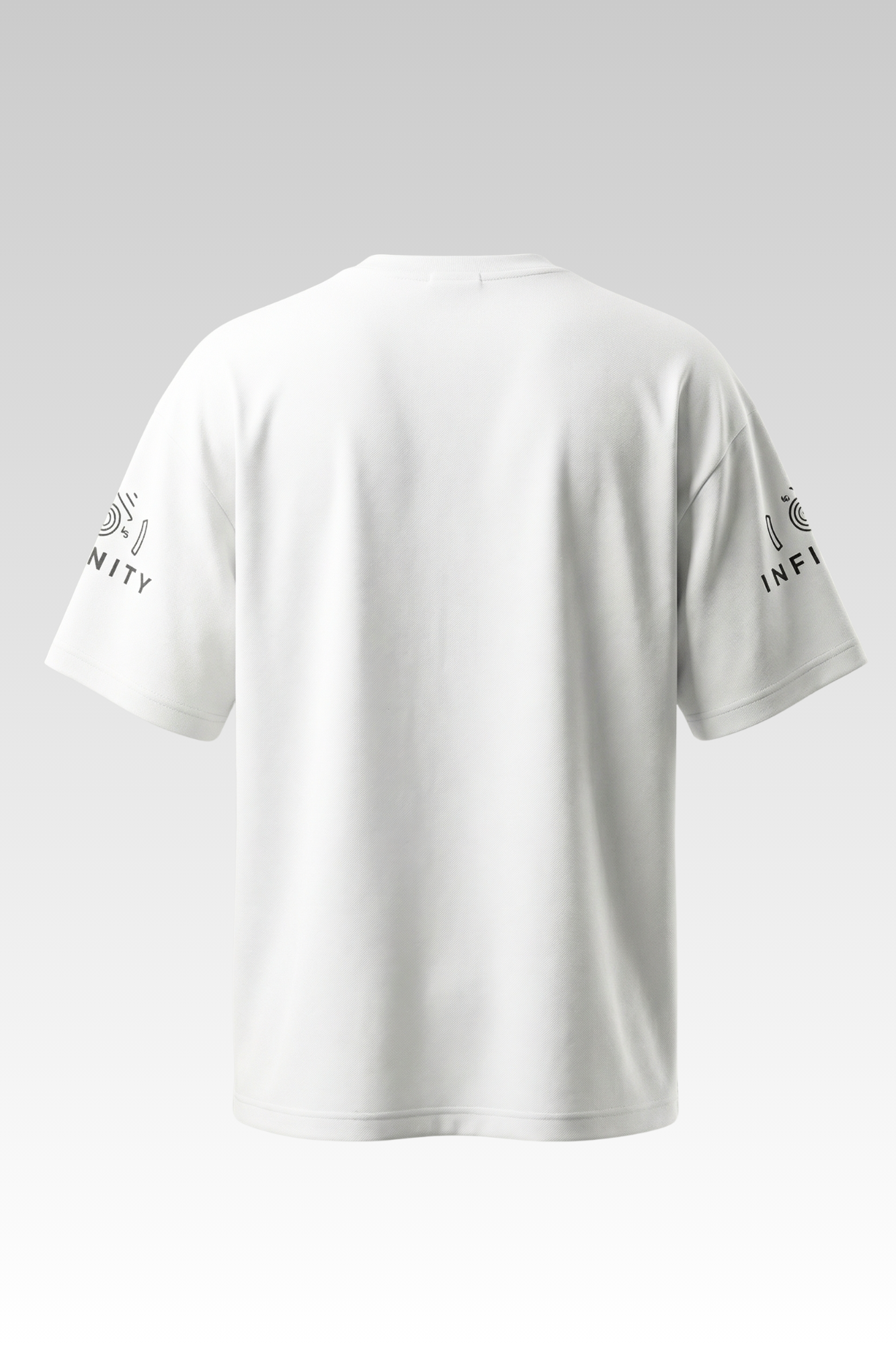 Oversize White Printed T-shirt for Boys