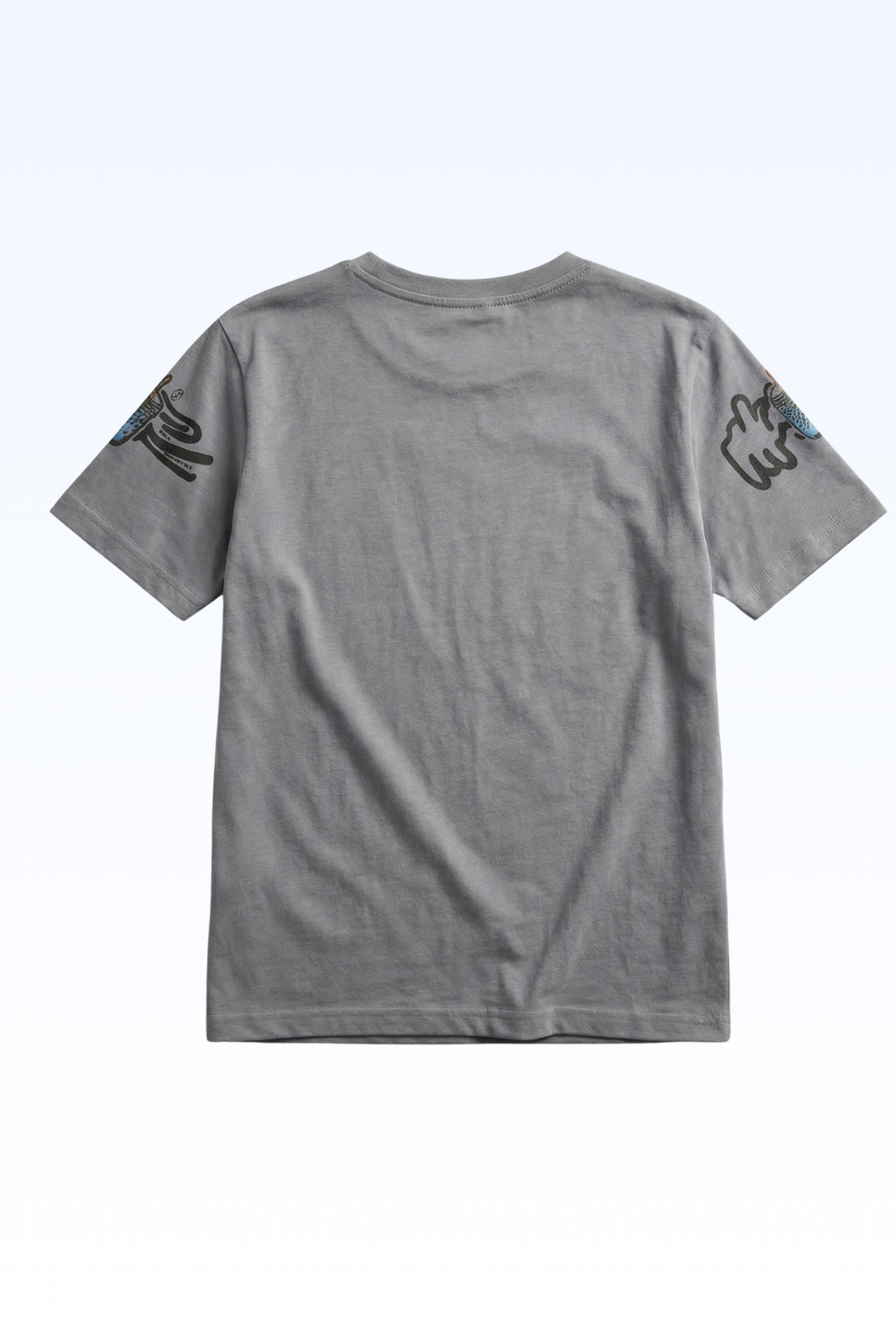 Oversize Grey Animated Print T-shirt for Boys