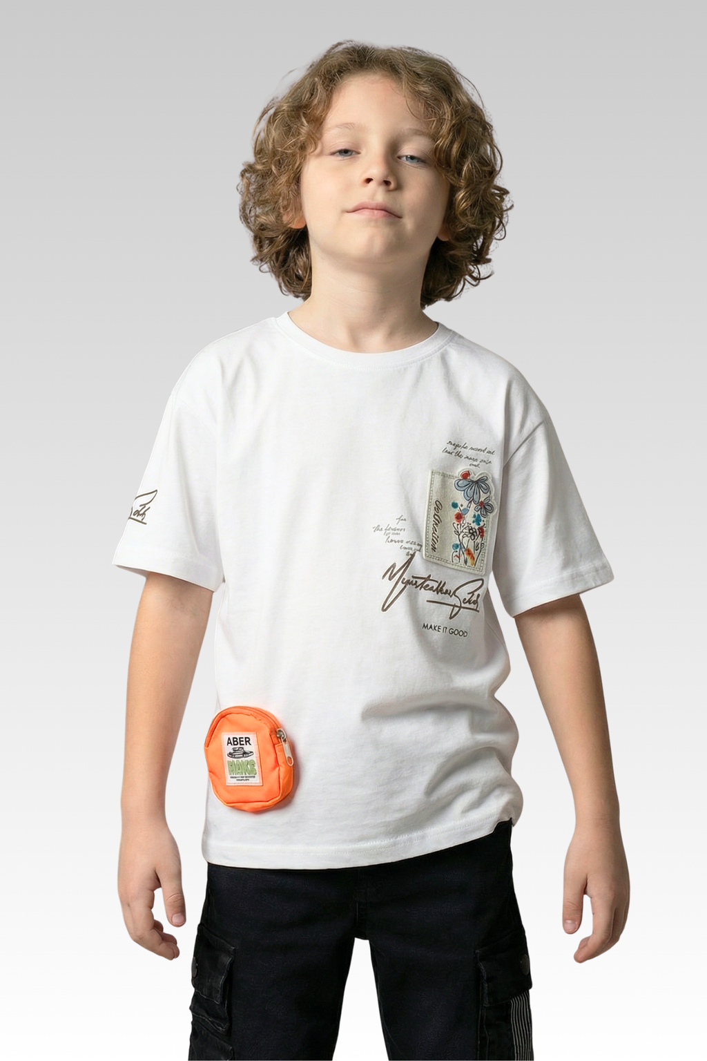 Oversize White Tshirt for Boys