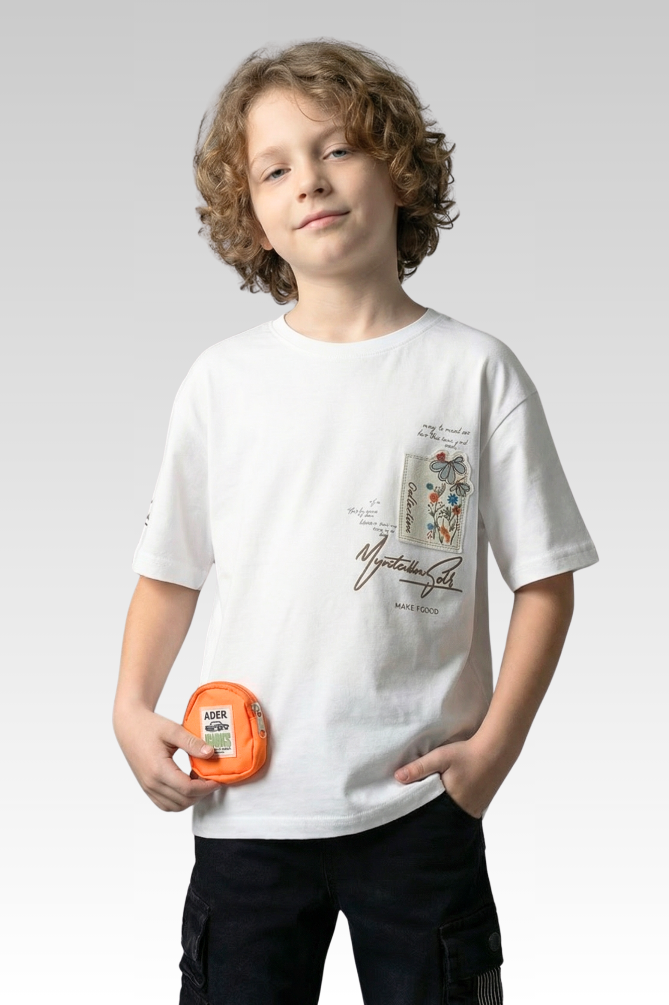 Oversize White Tshirt for Boys